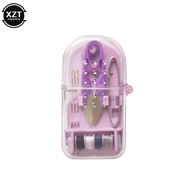 Mini Kit Portátil de Costura para Viagem com Acessórios Completo para Artesanato DIY