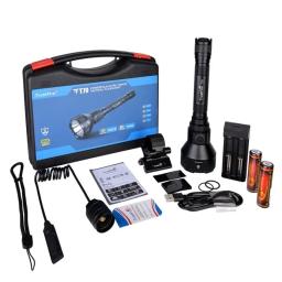 Recarregável Caça Lanterna LED, 2300Lumens, Tocha Tática, Luz Poderosa por 18650 Bateria para Acampar, Auto Defesa - Image 1