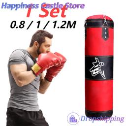 Pesado boxe pesado pesado Punch Bag, saco de areia durável com corrente de metal Gancho Mosquetão, Fitness Training Gancho, Kick Fight, Karatê, Taekwondo - Image 1