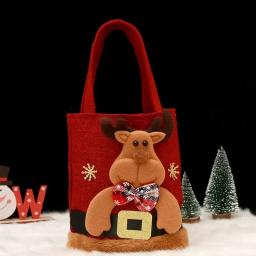 Sacos de presente de Natal para crianças e adultos, sacola de maçã, fofa, interna, decoração, 1 a 10 unidades - Image 5