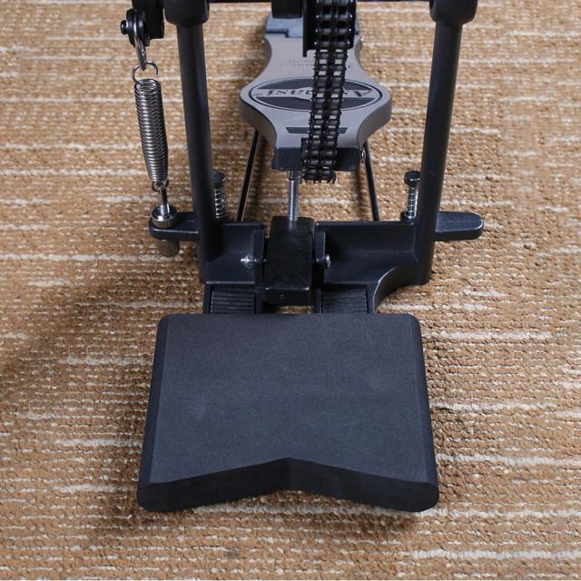 Bloco de tambor antiderrapante universal para instrumentos musicais com sistema de ancoragem Hi-Hat e pedal duplo - conjunto de 2 peças