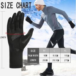 Luvas de esqui forros luvas térmicas quentes com tela sensível ao toque, terno para homens e mulheres ciclismo e corrida luvas de inverno finas e leves - Image 2