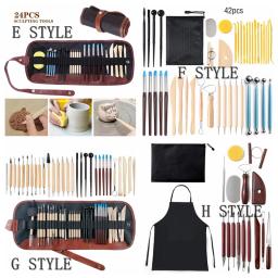Cerâmica Cerâmica Sculpting Set, Fazendo Carving Tool Kit para Arte Cerâmica, Argila do polímero, Acessórios para ferramentas de artesanato - Image 5