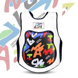 Lst 3-10years crianças boxe guarda peito artes marciais muay thai sólido corpo protetor kickboxing formação uniforme mma luta engrenagem - Image 1