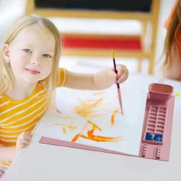 Tapete de silicone pintura para crianças, artesanato almofadas de arte, copo e pintura escova titular, paleta DIY, esteira artesanal, almofada de pintura infantil - Image 2