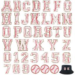Chenille Letters Patches com lantejoulas, toalha bordada, ferro em alfabeto de feltro, apliques adesivos para roupas, DIY - Image 2
