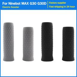 1 par scooter elétrico antiderrapante guiador aperto para ninebot max g30 g30d kickscooter silicone scooter grip capa peças de borracha - Image 1