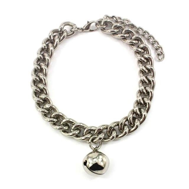 Atraente Colar de Ouro Premium para Bulldog Francês e Gatos: Acessório Elegante para seu Animal de Estimação
