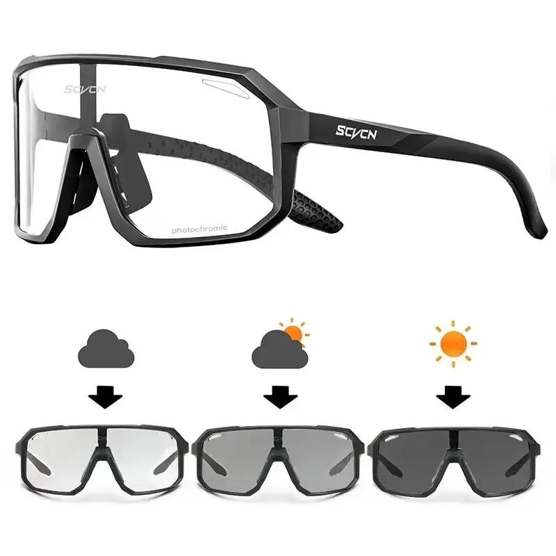 Óculos de ciclismo fotocromáticos, óculos de sol fotocromáticos para homens e mulheres, mountain bike, estrada, nova bicicleta, esportes ao ar livre, caminhadas - Image 1