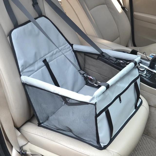 Capa Dobrável para Transporte de Animais de Estimação em Carro: Cão Portador Seguro e Confortável para Pequenos Pets