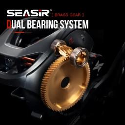 SEASIR Cast X2 Baitcasting Reel 7.3:1 Rolamento cerâmico híbrido Arruela de fibra de carbono Sistema de rolamento duplo N52 Freio Carretilhas de pesca - Image 5
