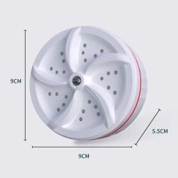 Mini máquina de lavar roupa com turbina giratória USB, Máquina de lavar roupa portátil para meias e roupas íntimas, Pratos para viagem, casa, viagem de negócios - Image 6