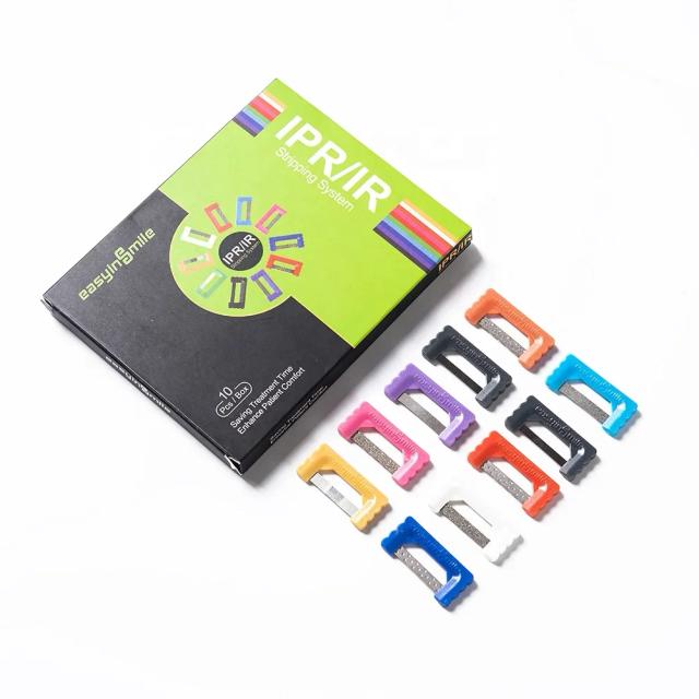 Easyinsmile Tiras Interproximal Kit IPR Redução de Esmalte Ortodôntico Sistema de Polimento 10 Unidades