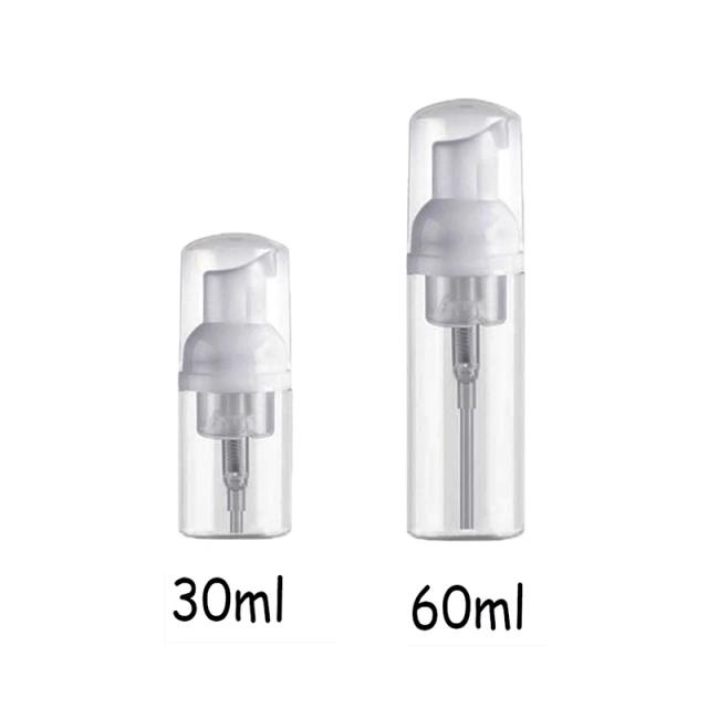 Dispensador de Espuma Plástico Recarregável 60ml/30ml para Viagem