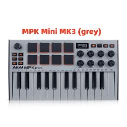 AKAI-Mini MPK Mini teclado com bateria retroiluminada Pads, USB, MK3, 25 Key, controlador de teclado, 8 botões, Piano produção musical - Image 3