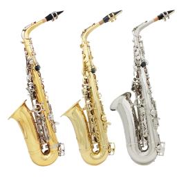 SLADE-Saxofone de bronze com Case, E Sax Plano, Saxofone Alto, Instrumento de Sopros, Reeds Bocal, Luvas, Peças e Acessórios - Image 3