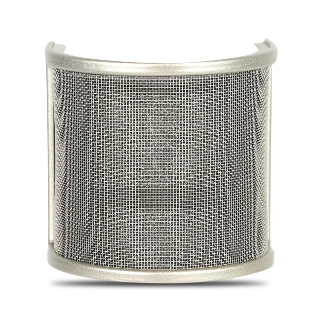 Microfone PEMOTech com Escudo, Filtro Pop e Camadas de Proteção: Espuma, Metal e Etamine Atualizados
