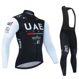 Uae equipe outono conjunto camisa de ciclismo bicicleta sportwear mtb maillot ropa ciclismo uniforme da bicicleta estrada manga longa roupas - Image 6