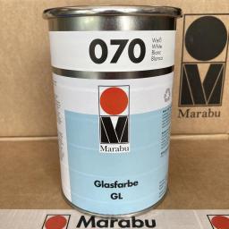 Marabu-Tintas de metal e vidro de alta qualidade, Serigrafia Premium, GL070, Branco, GL073, Preto - Image 2