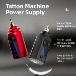 Fonte de alimentação recarregável para tatuagem, Pen Kit sem fio, bateria sem fio, tatuagem Acessórios, 1500 mAh, 1pc - Image 3