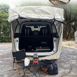 Extensão impermeável multifuncional do telhado da cauda do carro do Anti-mosquito, pára-sol, barraca traseira, especial de MPV, acampamento exterior, nenhuns pólos do apoio - Image 3