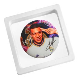 Coleção Memorabilia Ronaldo Messi, Mbappé, Neymar Star Uefa, Real Madrid, Flash duplo, Distintivo periférico de futebol, atacado, 58mm - Image 4