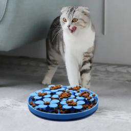 Placa de comida anti-choque para cachorro e gato, alimentador lento, prato lento, suprimentos para cachorros - Image 2