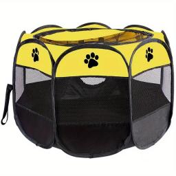 Portátil dobrável octogonal pet tenda, casa de cachorro, gato gaiola, cercadinho, cachorro canil, fácil operação cerca, ao ar livre, cães grandes - Image 5