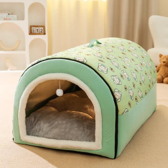 Cama Removível e Lavável Big Dog Nest: Conforto Quente para Cães e Gatos no Inverno
