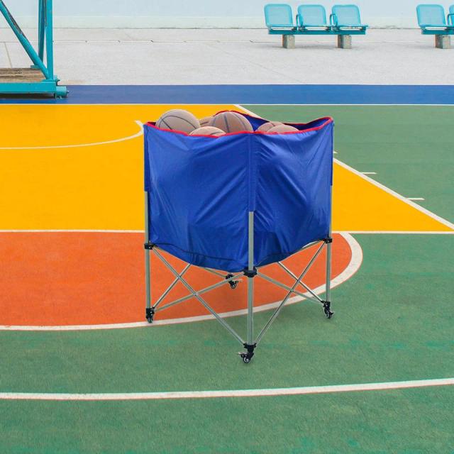Carrinho Portátil para Transporte de Bolas de Tênis, Voleibol e Softball para Treinamentos Esportivos
