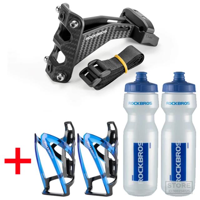 Rockbros Adaptador Duplo para Selim de Bicicleta - Fibra de Carbono - Expansível