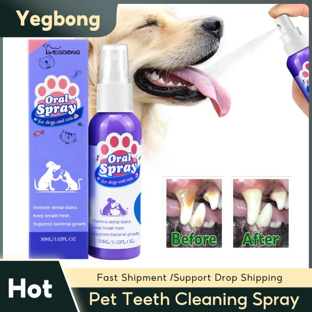 Spray Desodorante para Pet: Limpeza de Dentes, Remoção de Tártaro e Tratamento para Mau Hálito em Gatos e Cães