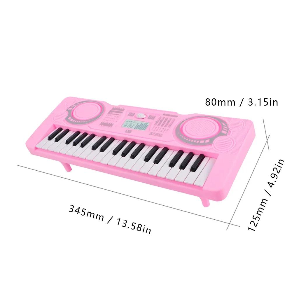 Piano eletrônico portátil com display LED para crianças, 37 teclas, teclado digital, instrumento musical, piano elétrico, brinquedo para crianças - Image 1