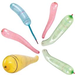Balão divertido foguete gritando, Balões gigantes do apito voador, Cor brilhante, Ir para o céu, Kids Party Toy, 100pcs - Image 1