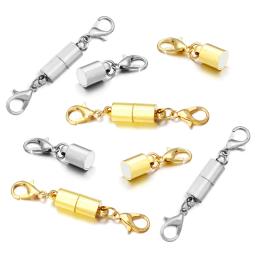 5 pçs/lote Rodada Forte Fechos Magnéticos para Fazer Jóias Magnet End Fecho Conectores Fivela Fecho De Metal Com Fechos Lagosta - Image 3