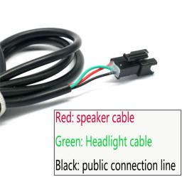 Impermeável farol LED com chifre para bicicleta elétrica, ciclismo luz frontal, farol acessórios, scooter e E-bike, 2 em 1 - Image 4
