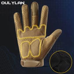 Luvas anti-derrapantes para homens, luvas de dedo cheio, esportes ao ar livre, ciclismo, escalada, paintball, caça, equitação, esqui - Image 2