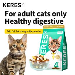KERES-Alimento seco para gatos, alimento seco para gatinho, liofilizado, alta proteína, alta nutrição, triplo, adulto - Image 2