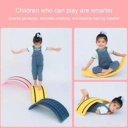 Equipamento de treinamento de equilíbrio antiderrapante para crianças, treinamento sensorial, brinquedo de ganga, Rocker Wobble Board, criança, menino, menina, criança, criança - Image 5