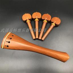 1 conjunto novo 4/4 peças de violoncelo jujube madeira tailpiece e 4 peças pegs - Image 1