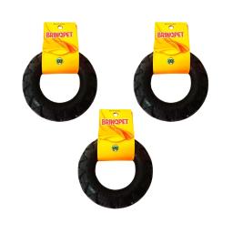 Kit 3 Brinquedos para Cães Cachorro Pneu de Borracha M - Image 1