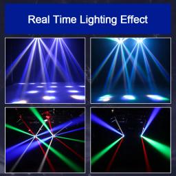 Moving Head LED Stage Effect Light, RGBW Beam, Som Ativado, Aplicação de Iluminação, Disco, Festa de Casamento, Discoteca, 50W - Image 3