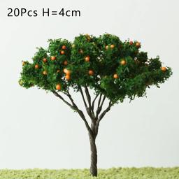 Micro árvores de paisagem para decoração, árvores modelo, trem, ferrovia, paisagem, diorama, árvore de escala, 7cm, modelo de construção, estrada, presente, 20pcs - Image 2