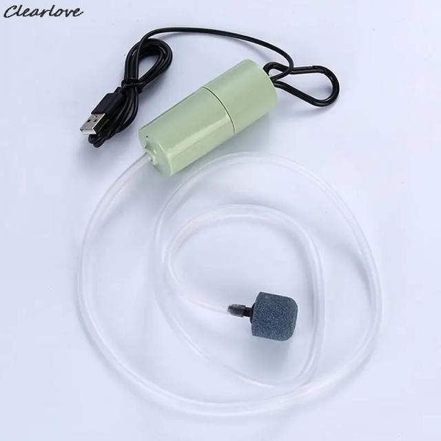 Bomba de Ar Portátil USB para Aquários e Piscicultura - Mini Bomba de Oxigênio Ideal para Suprimentos de Oxigenação em Casa e no Mercado de Peixes