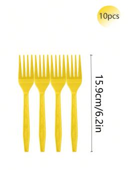 Louça descartável Adequado para festa de aniversário, colher, garfo, faca, dança, casamento, reunião familiar, reunião de amigos - Image 5
