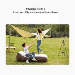 Cama inflável automática para uma pessoa, cama com almofada de ar, acampamento ao ar livre, colchão dobrável portátil, PS1, novo, 2024 - Image 4
