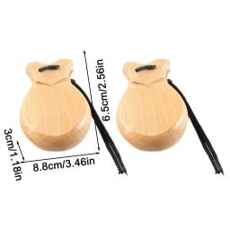 Castanhola tradicional espanhol com Cordas, percussão instrumentos de madeira, mão instrumento musical, dança, 2pcs - Image 6