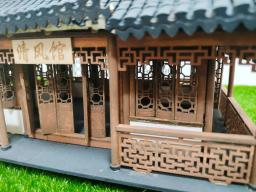 Chinese Arquitetura Pré-fabricada Kit Cabine De Madeira, Escala Miniatura Casa Modelo, Construtor De Madeira, Recipiente Pré-fabricado, 1:50 - Image 2
