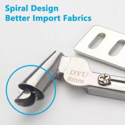 Máquina De Costura De Aço Inoxidável, Extrator De Hemmer Laminados, Máquina De Costura Velha, Bainha Pé, Artesanato DIY, Acessórios De Ferramentas De Costura, 3mm-8mm - Image 5