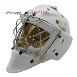 Capacete de goleiro de hóquei no gelo de policarbonato Capacete de goleiro de hóquei com gaiola de olho de gato resistente ao impacto - Image 3